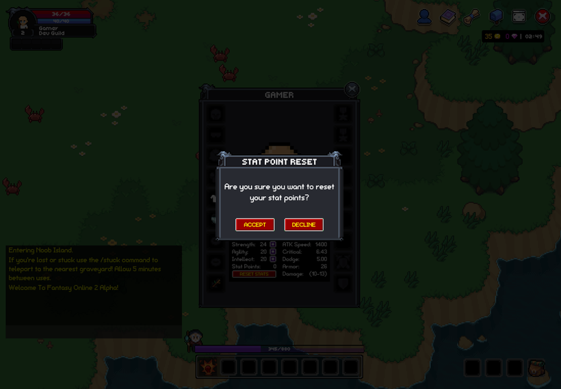 Fantasy Online 2 image 4 from Devlog #31 - Guilds - *UPDATED 9/11/23*