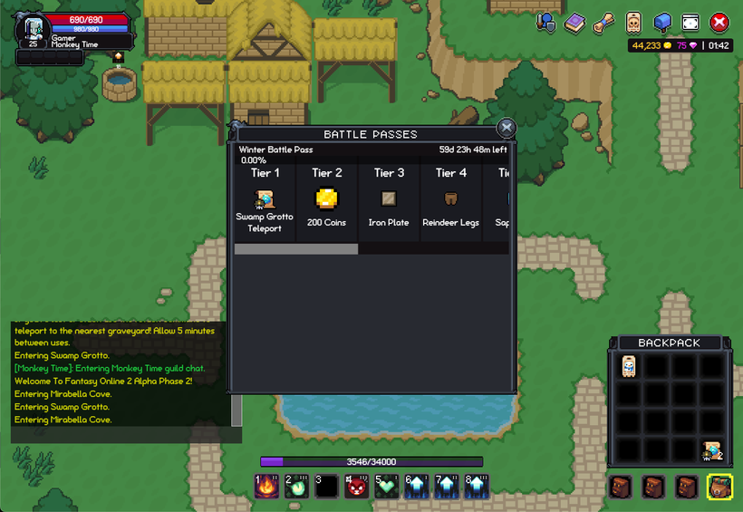 Fantasy Online 2 image 7 from Devlog #43 - Battle Passes & Old Mirabella Cove