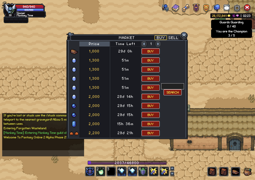 Fantasy Online 2 image 4 from Patch Notes #56 - Market v0.8