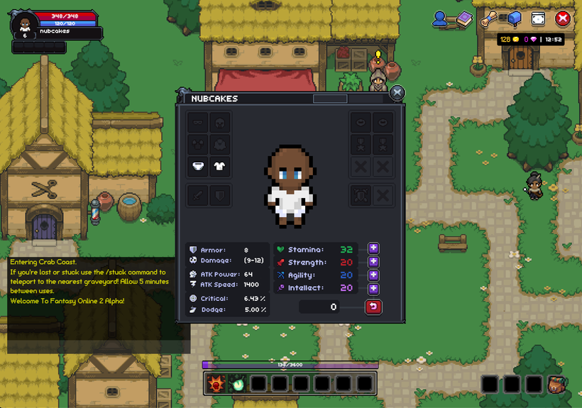 Fantasy Online 2 image 10 from Devlog #32 - Outfit Slots, Character Window, Banana Box